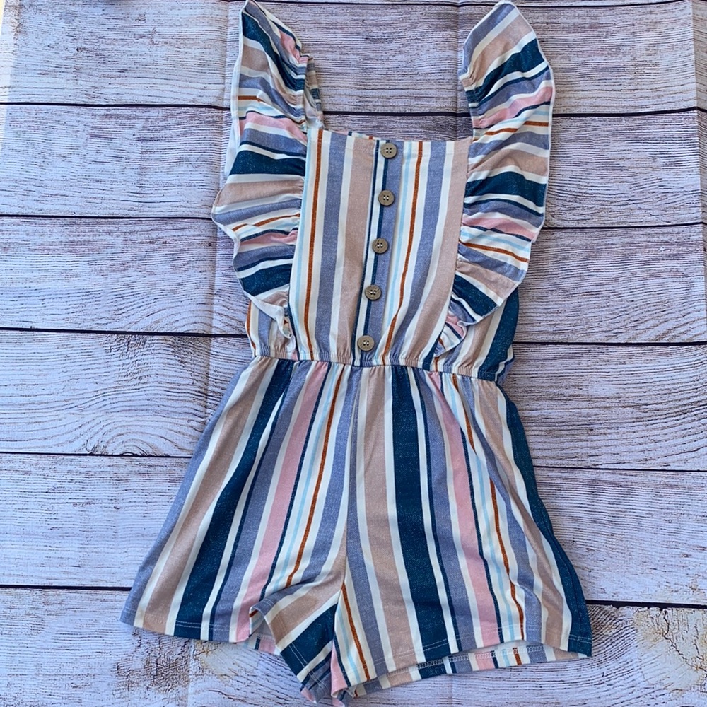 Beautees girls summer Romper size 7